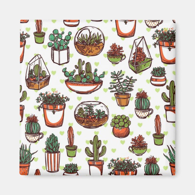 Plant pattern magnet (Front)