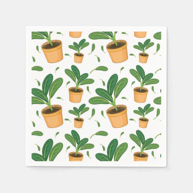 Plant pattern napkins (Front)
