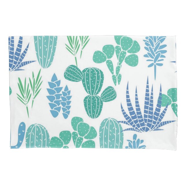 Plant pattern pillow case (Front)