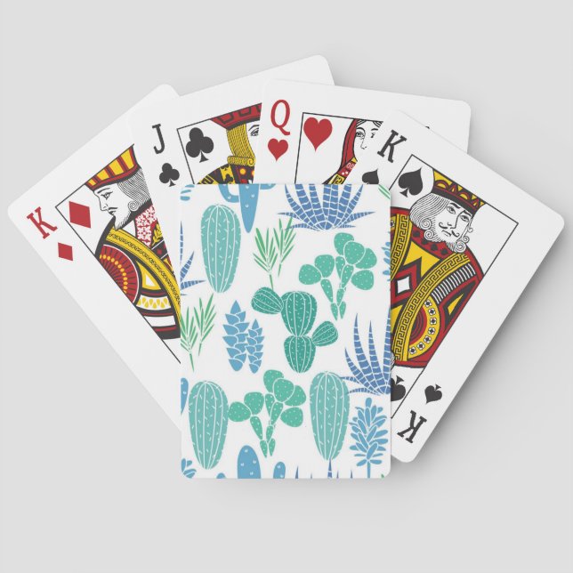 Plant pattern poker cards (Back)
