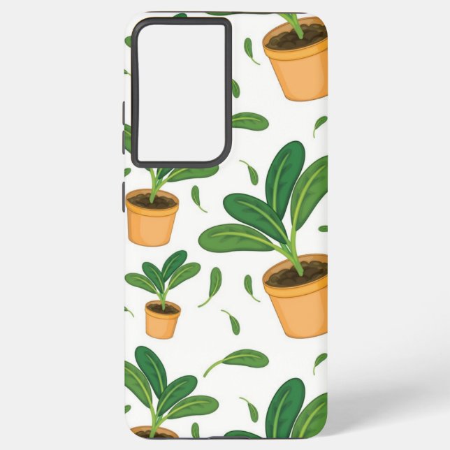 Plant pattern samsung galaxy case (Back)