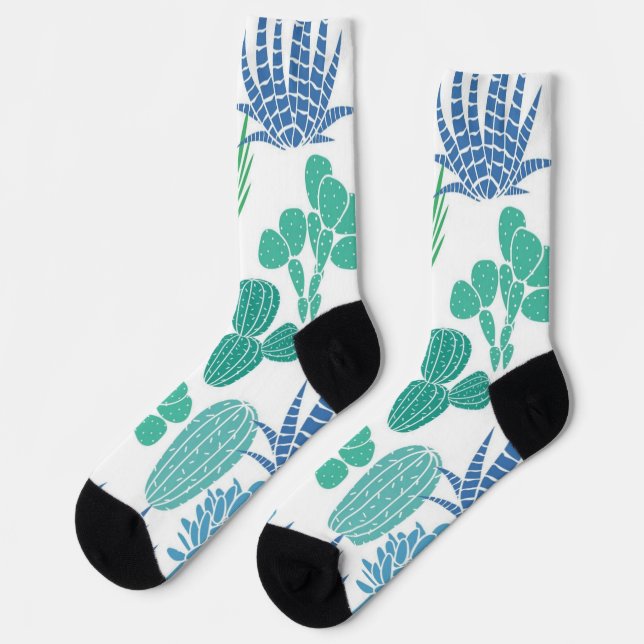 Plant pattern socks (Left)