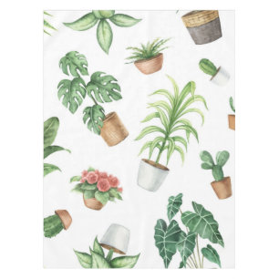 Plant pattern tablecloth