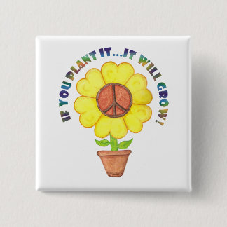 Plant Peace Button