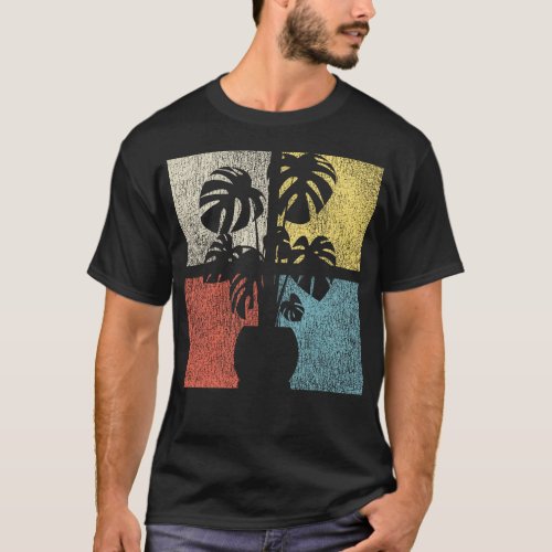 Plant Plant Retro Monstera Retro Vintage T_Shirt