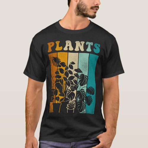 Plant Plants Retro Vintage Monstera T_Shirt