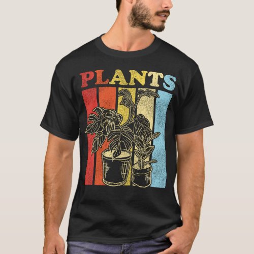 Plant Plants Retro Vintage Monstera T_Shirt