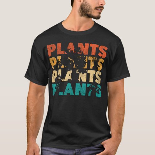 Plant Plants Retro Vintage T_Shirt