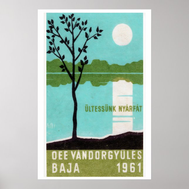 Plant Poplar Trees! - Matchbox Print - Aesthetic (Front)