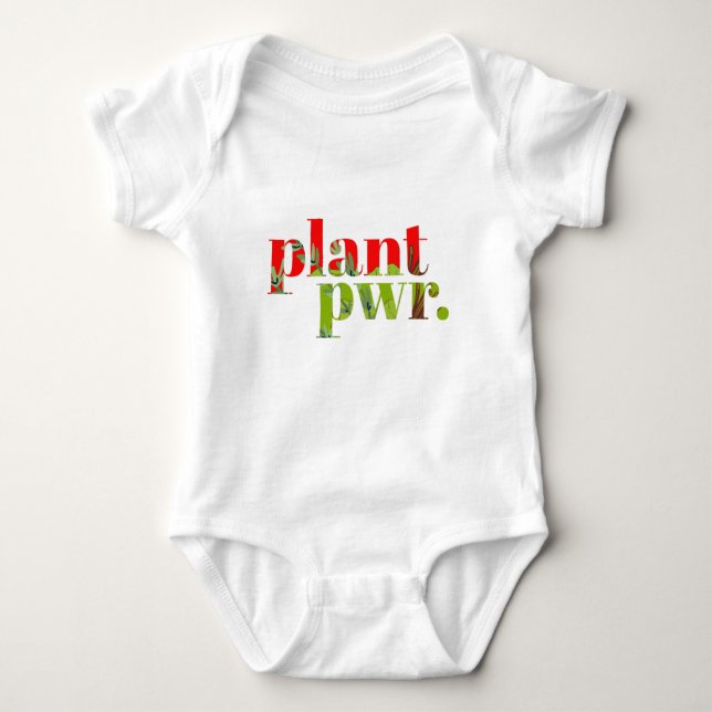 Plant Power Baby Bodysuit (Front)