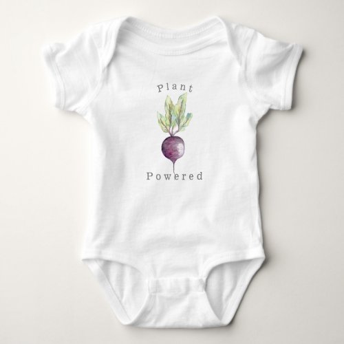 Plant Powered  Beet  Organic Veggie Baby Bodysuit