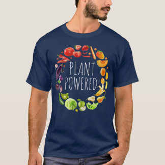 Plant Powered Funny Gym Workout Men Women Vegetari T-Shirt
