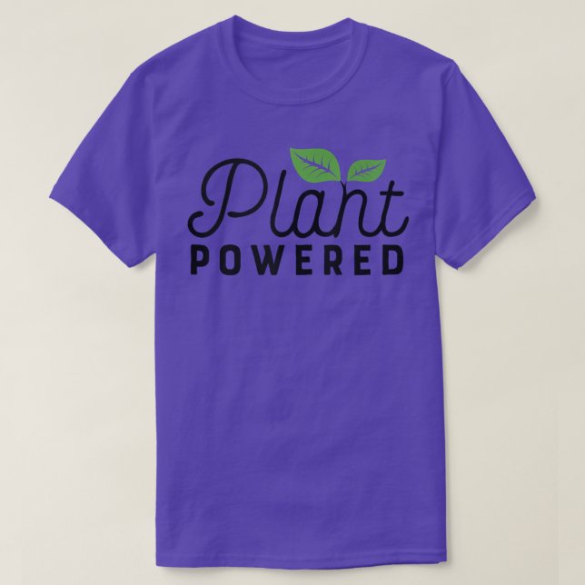 Plant Powered Funny Gym Workout Vegetarian Vegan M T-Shirt (Design Front)