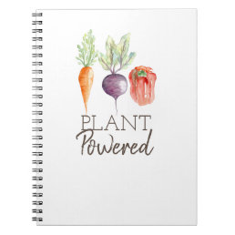 Plant Powered | Healthy Veggies | Watercolor Notebook