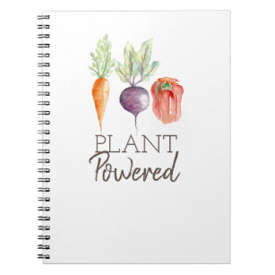 Plant Powered   Healthy Veggies   Watercolor Notebook