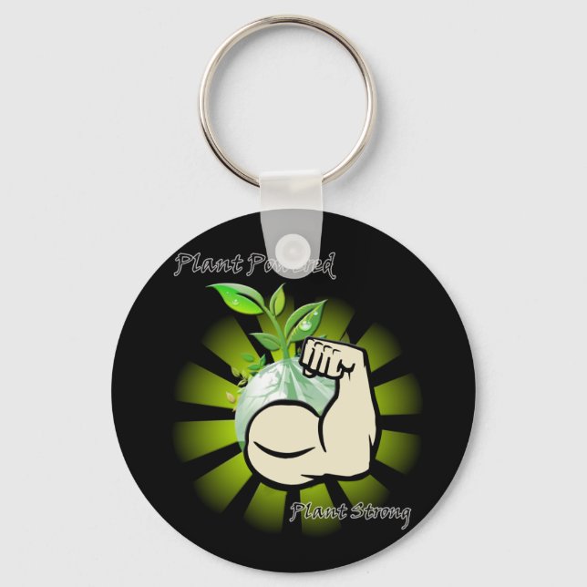 Plant Powered Keychain (Front)