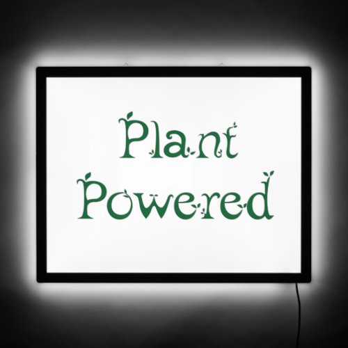 Plant Powered LED Sign