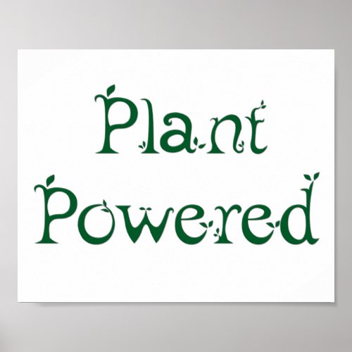 Plant Powered Poster
