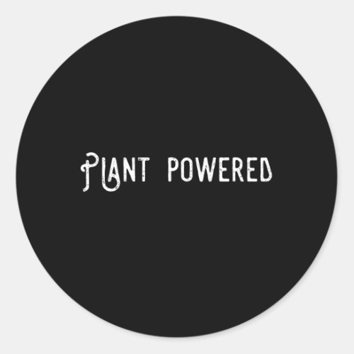 Plant Powered Vegan Animal Welfare Classic Round Sticker