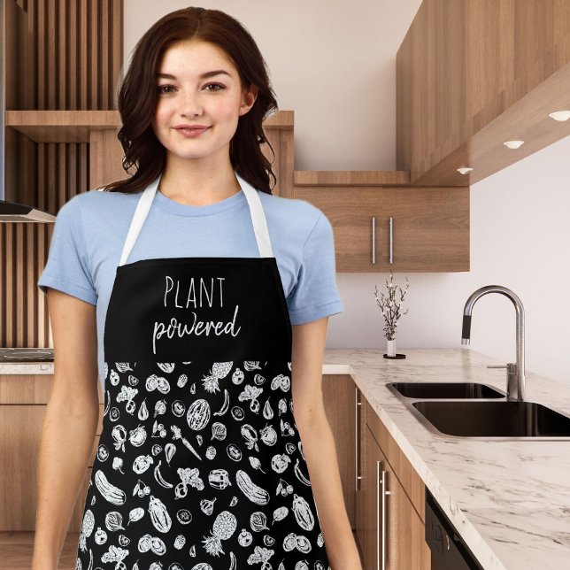 Plant Powered Vegan Kitchen Apron (Creator Uploaded)