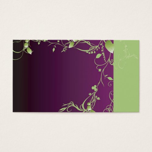Plant Profile Card Business Card Template