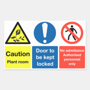 Plant room sticker