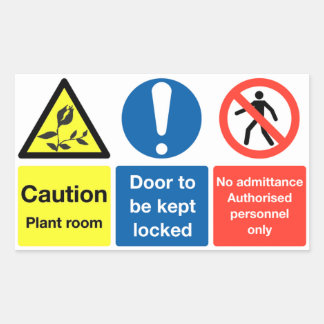 Plant room sticker