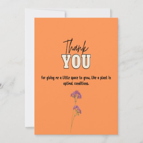 Plant science thank you card