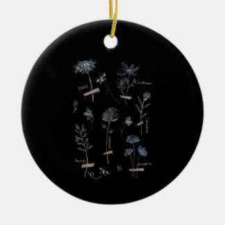 plant se wildflowers save bees botanical ceramic ornament