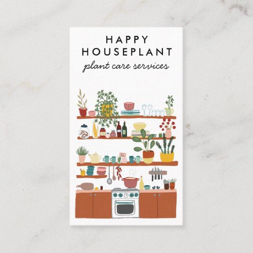 Plant Sitter Houseplant Plant Watering Housesittin Business Card