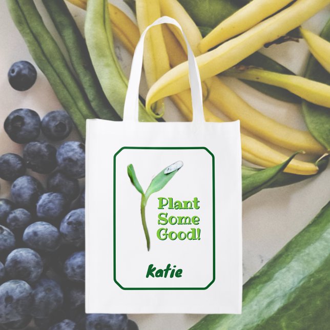 Plant Some Good Seedling Environmental Live Green Grocery Bag (Creator Uploaded)