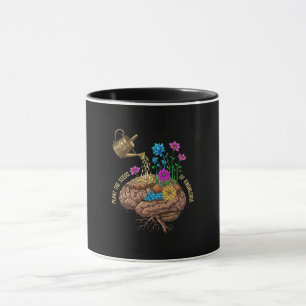 Plant the Seeds of Knowledge Inspirational Brain Mug