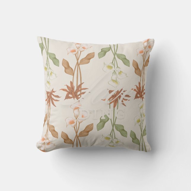 Plant  throw pillow (Front)