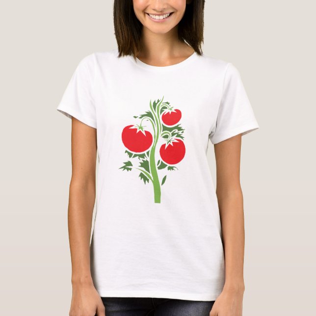 Plant Tomato Huge Fruits Vegetable Red T-Shirt (Front)