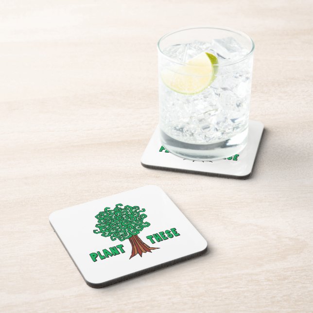 Plant Trees Drink Coaster (Right Side)