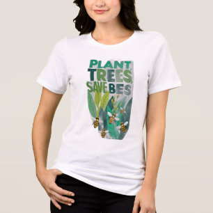 Plant Trees, Save Bees Tri-Blend Shirt