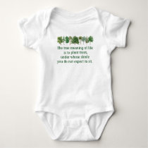 Plant Trees Shade Meaning of Life Environmental Baby Bodysuit