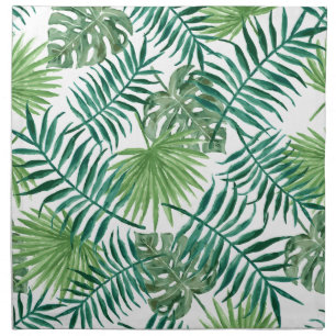 Plant Tropical Botanical Palm Leaf Cloth Napkin