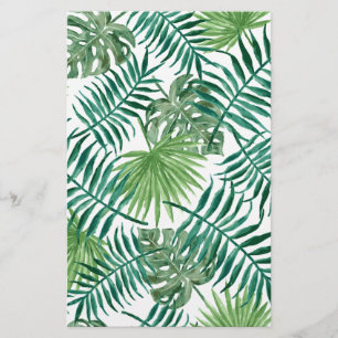 Plant Tropical Botanical Palm Leaf Stationery