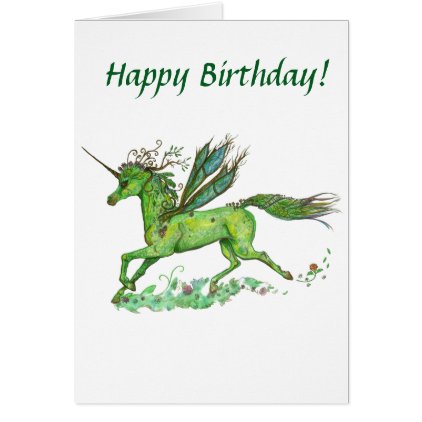 Plant Unicorn Birthday Card