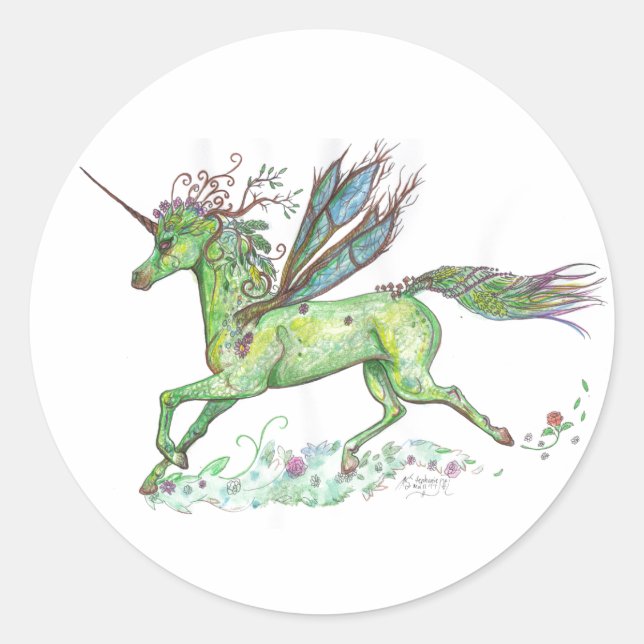 Plant Unicorn Sticker (Front)