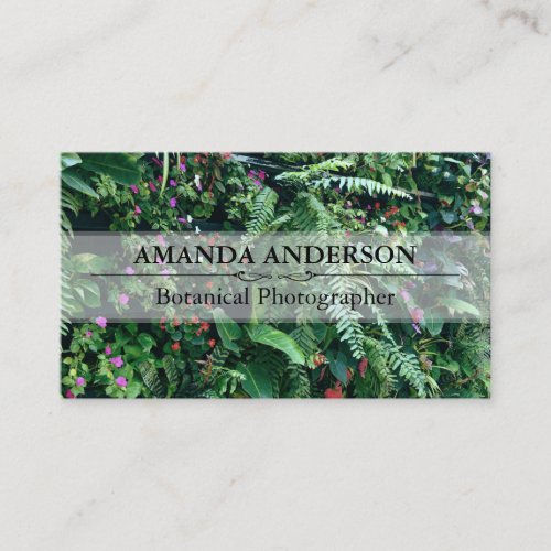 Plant Wall Foliage | Greenery Business Card