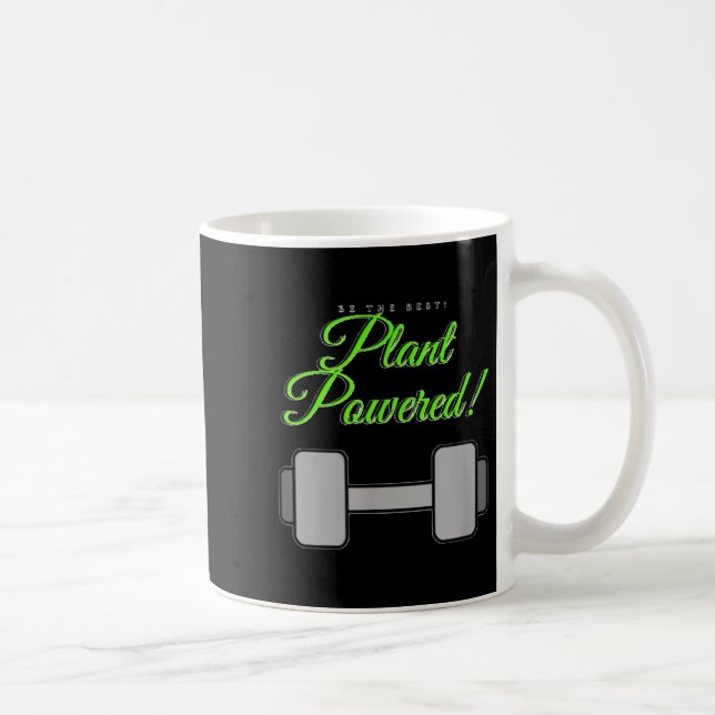 Plant Wered Gym Motivation Vegetarian  Coffee Mug (Right)