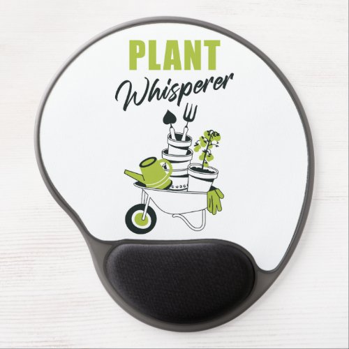 Plant Whisperer  Funny Cute Gardener  Plant  Gel Mouse Pad