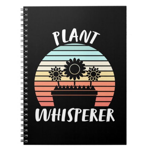 Plant Whisperer Retro Vintage Notebook