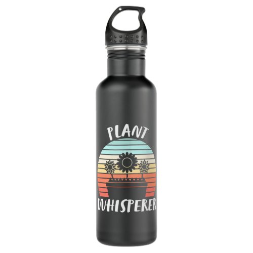 Plant Whisperer Retro Vintage Stainless Steel Water Bottle