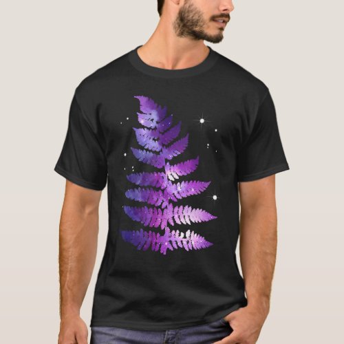 Plant X Life Galaxy Fern Leaf Graphic T_Shirt