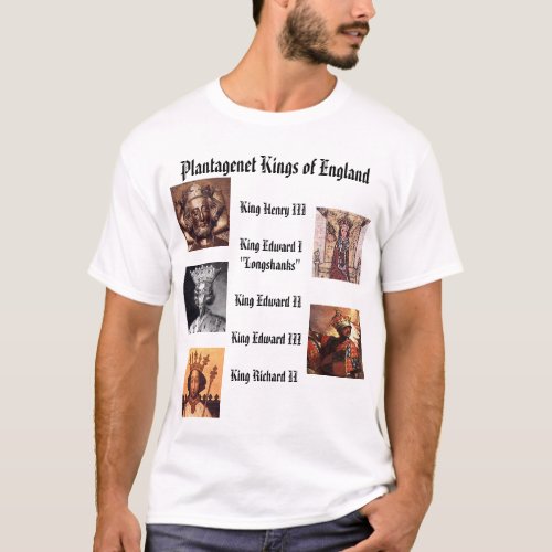 Plantagenet Kings of England T_Shirt