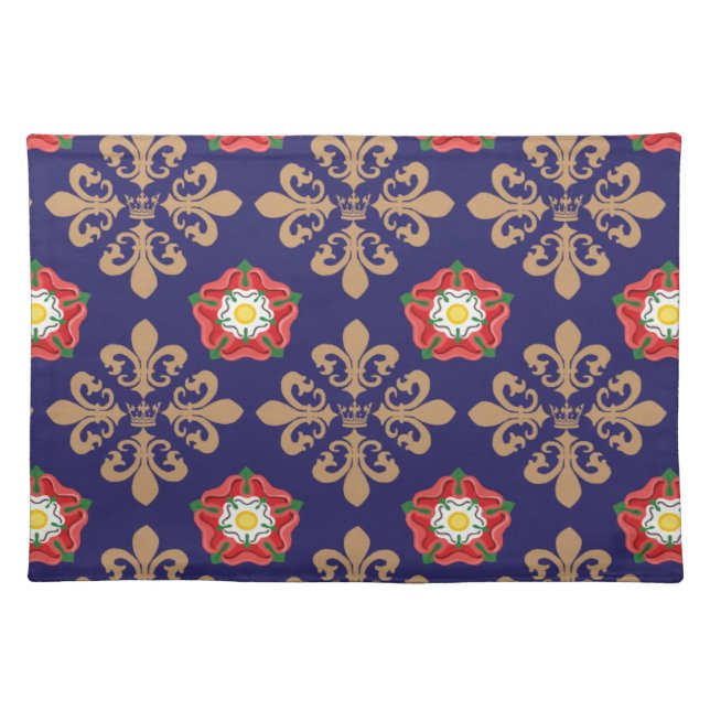 Plantagenets fleur patterns cloth placemat (Front)