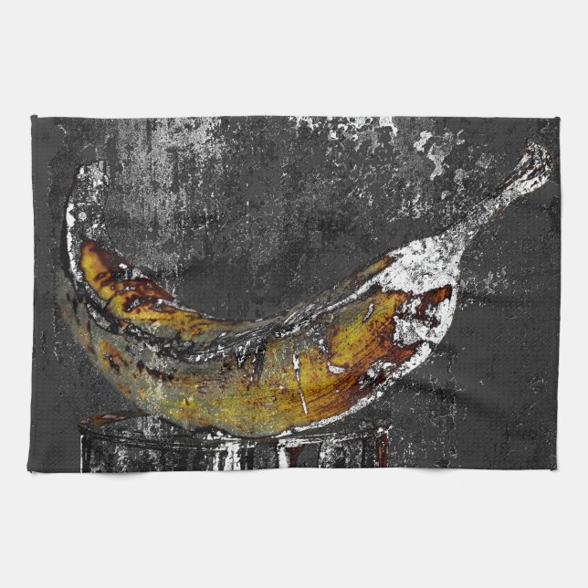 plantain plain kitchen towel (Horizontal)